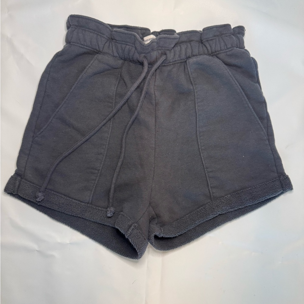 Abercrombie & Fitch Charcoal High Waist Shorts
